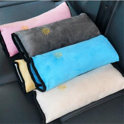 Childrens cushion child car seat belt shoulder pillow suitable for Citroen Peugeot 206 207 208 301 307 308 407 2008 3008 4008