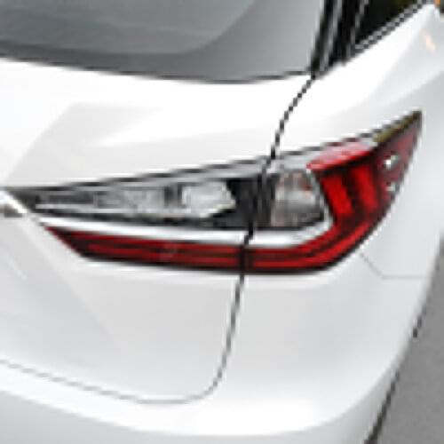 For LEXUS RX350 450h 2017 2018 ABS Plastic Rear Light Tail Lamp Eyebrow Cover Taillight Trim Below Eyelid Decoration Car Styling