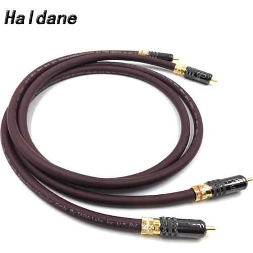 Haldane Pair HIFI Type-2 2RCA Male Cable RCA Reference Interconnect Audio Cable Gold plated PLUG for TARA Labs Prism OMNI 2 Wire