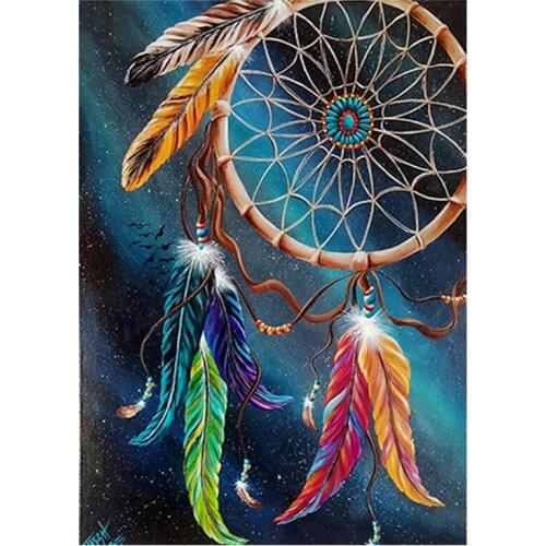 Full Square Round Drill 5D Diy Diamond Painting Dream Catcher Diamond Embroidery Full Display Cross Stitch Mosaic PuzzleZP-4461