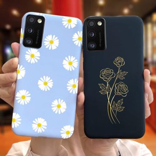 Soft Silicone Case For Samsung Galaxy A51 5G A 51 A41 Sunflower Floral Phone Back Cover For Samsung A51 Coque Galaxy A41 Funda