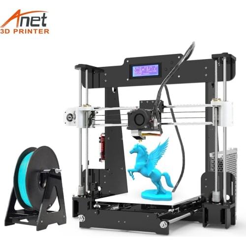 Anet A8 3D Printer Kit 220x220x240mm Printing Size with LCD Screen Auto-Leveling impresora 3d Open Source Full DIY 3D Drucker
