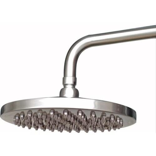 Brushed Nickel Bathroom Rainfall Top Spray Rain Shower Head Accessories(Standard G1/2".)dsh014