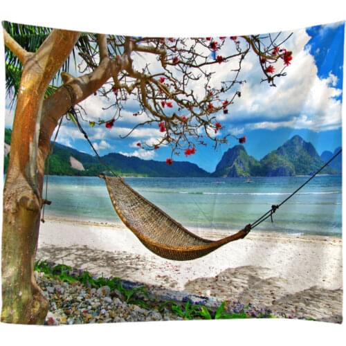 Natural Landscape Tapestry Wall Hanging Cloth Bed Spread Beach Towel Table Cloth YogaMat House Decoration Living Room Decoration