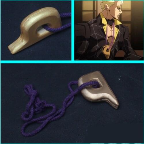 JoJos Bizarre Adventure Golden Wind Part5 Vento Aureo Prosciutto Cosplay Necklace Costume Accessories Ornament Props