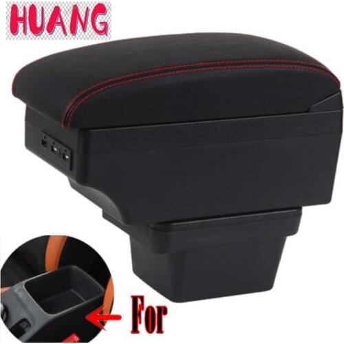 For Chery Tiggo 3X armrest box central Store content box with cup holder ashtray decoration With USB interface