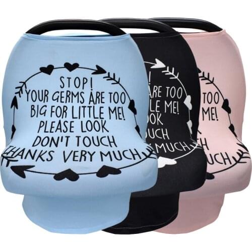 Portable Baby Stroller Cover Protection No-sunshade Cover Towel-Black-Pink-Blue