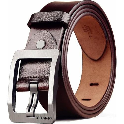 MVA men belt cow genuine leather designer belts for men high quality fashion vintage male strap for jeans belt cow skin 8868