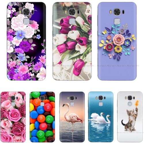 Silicone Cover For Asus Zenfone 3 Max Zc553kl Case Cute Flower Painted Soft TPU Coque For Asus Zenfone 3 Max Case 5.5" Zc553kl