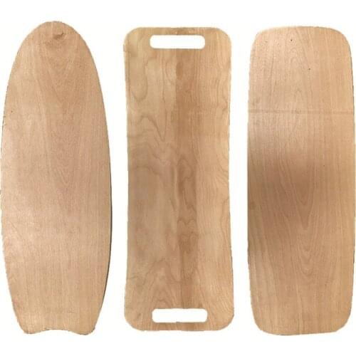 Skateboard Surface Maple Balance Board Land Surfboard Double Rocker Training Skateboard Surface Skateboard Accessories Duty Free