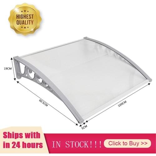 Shade Window Door Sun Canopy Hollow Sheet Awning Protection Canopy Awning Shelter Porch Front Rain Roof Gazebo For Garden