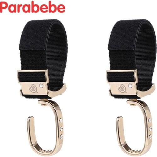 2 Pcs/Set Metal Hooks For Baby Stroller Pram Hook Golden Clip Hanger Strollers Accessories For babyzen yoyo yoya yuyu