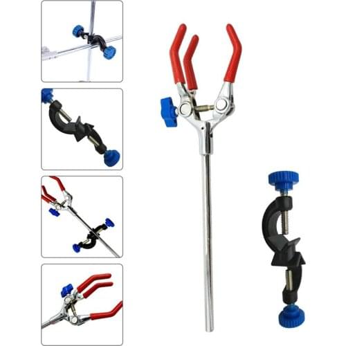 2pcs Labs Burette Clamps Prong Finger Labs Clamps with Laboratory Stand Clip