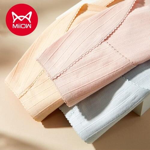 MiiOW Flagship Store Womens Underwear Womens Cotton Antibacterial Crotch Four Seasons Cute Japanese Girls Wind Sweet Briefs