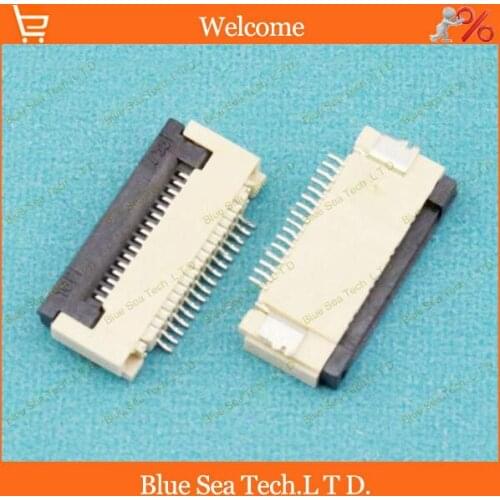 50 pcs FPC/FFC connector cable socket 16 pin 0.5mm connector for LCD screen interface of DVD/GPS/MP3/PDA/Phone ect.ROHS