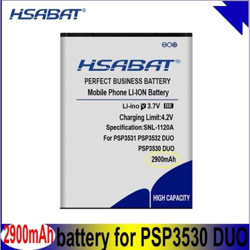 HSABAT PSP3530 2900mAh Battery for Prestigio Muze D3 E3 F3 PSP 3530 DUO PSP3531 PSP3532 DUO Muze A7 PSP7530 DUO Batteries