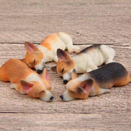 Home Decor accessories Message note Series Kawaii Corgi Shiba Inu PVC Action Figures Fridge Magnets Refrigerator Paste