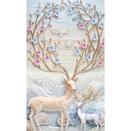 New Special DIY Crafts 5d Diamond Embroidery Full Diamond Cross Stitch Mural Painting for Decoration Landscape Elk