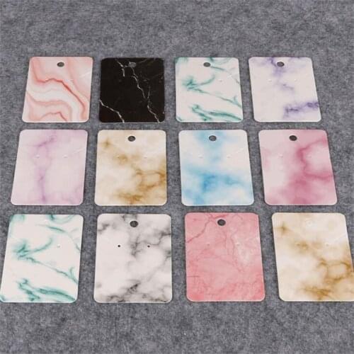 50PCS 5x7cm Blank Paper Ear Jewelry Display Stud Earring Cards Hang Favor Label Tag For Jewelry Packing Making DIY Accessories