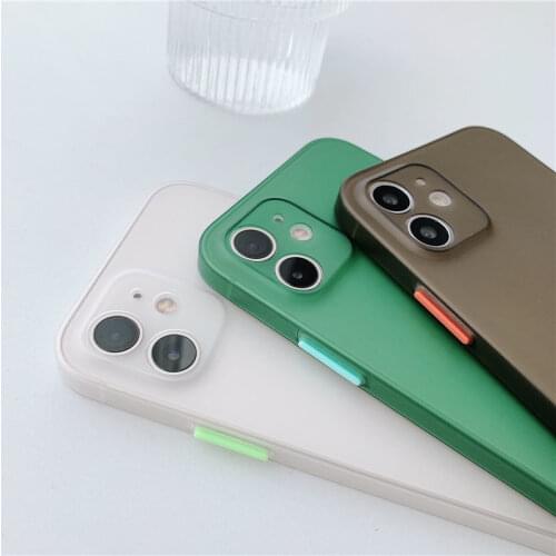 Ultra Thin Hard Matte PP Phone Case For iPhone 11 12 Pro Max Mini XS XR X 7 8 Plus SE 2020 10 Shockproof Bumper Cover Protection
