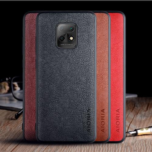 Case for Xiaomi Redmi 10X Pro luxury Vintage Leather skin capa with soft tpu phone cover for xiaomi redmi 10x case funda coque