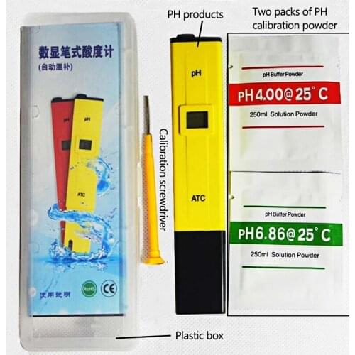Digital PH Meter Water Quality Tester Pen Portable Automatic Calibration Accuracy TDS Monitor PH Value Acidometer Indicator