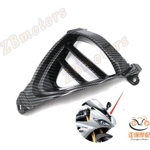 Daytona 675/R Carbon Fiber Paint 28Upper Center Nose Air Intake Ram Fairing For 2009 - 2012