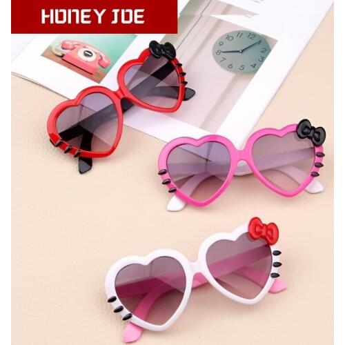 Children Lovely Heart Shape Sunglasses Baby glasses For Girls Boys Students Kids Sunglasses Shades For Children UA400