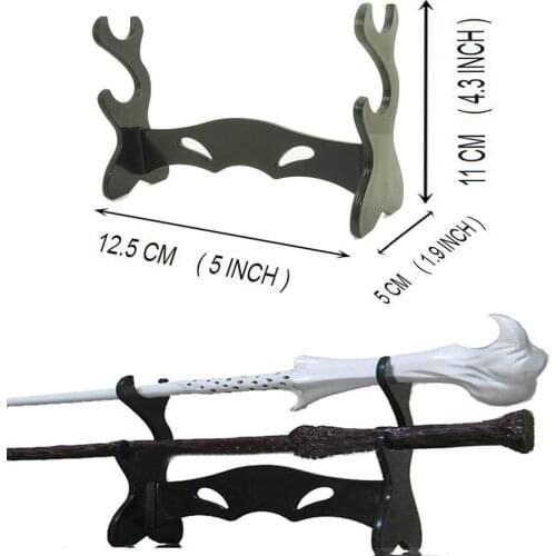 Two Tiers Holder Display Stand / Acrylic Bracket Rack for Dumbledore Hermoine Magic Wand Collection Weasley Twins