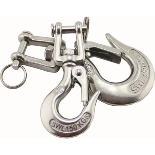 1000KG Swivel Lifting Silver Clevis Hook Rigging Accessories 3/8