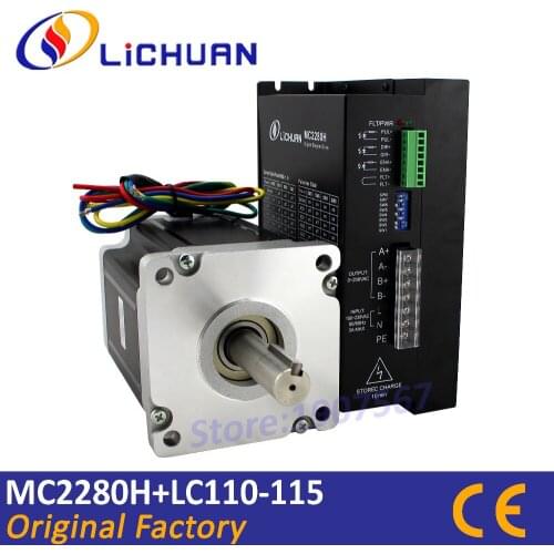 2 phase name42 hybrid stepper stepping motor and drive MC2280H 15nm step motor LC110-115 driver kit for cnc lathe machine