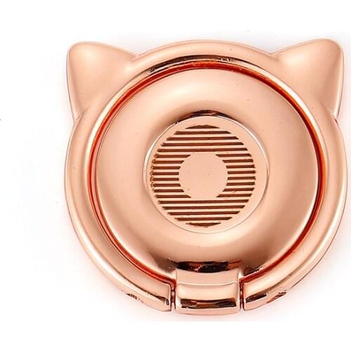 Alloy Cat Ear Cute Finger Ring Holder Mobile Phone Stand Healthy Wearable Bracket For IPhone Samsung Xiaomi smart phone