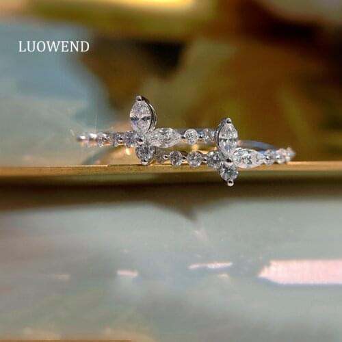 LUOWEND Cocktail Rings