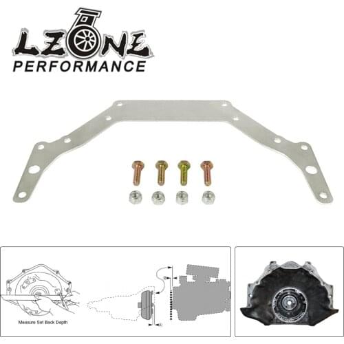 LZONE - Transmission Adapter Plate For 1962-Up Chevy TH350 TH400 BOP-TO Silver GM Turbo-Hydramatic Transmission 700R/4