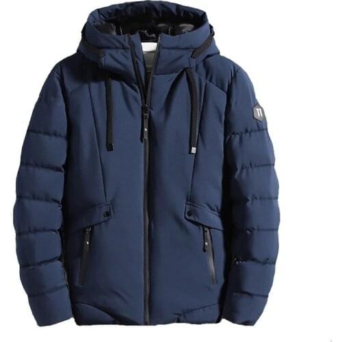 Man Brand Winter Warm Waterproof Jacket Men 2020 New Autumn Thick Hooded Parkas Mens Fashion Casual Slim Jacket Coat Men