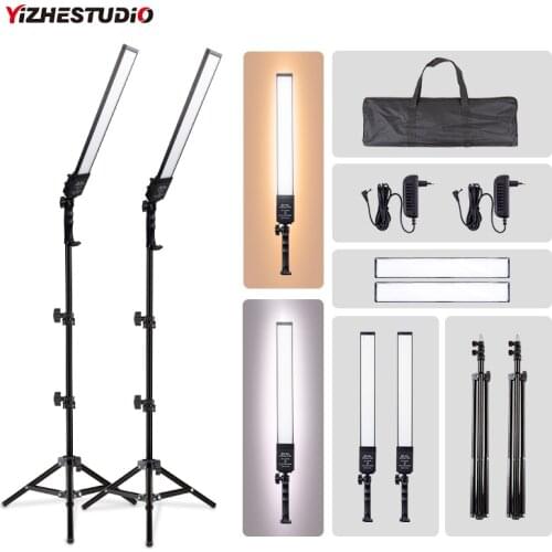 Photography Studio kits LED Dimmable Lighting Kit with 188Pcs led lights 2M light Stand Bi-color 3200-5500K for YouTube Portrait
