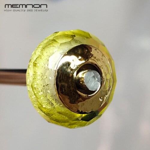 2018 New autumn collection Charms 925 sterling Silver Faceted Murano Glass beads fit charm Bracelet DIY for women Memnon Jewelry