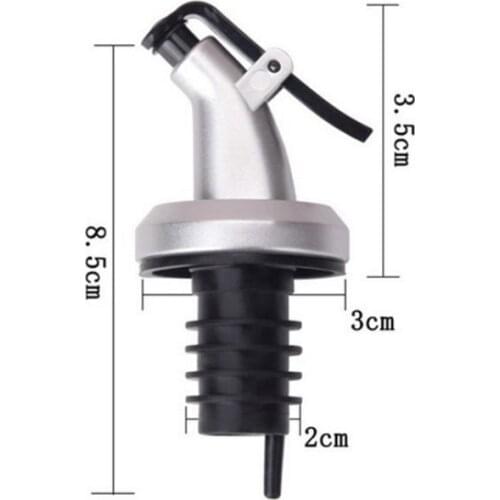 Olive Oil Spouter Sauce Lid Wine Pourers Liquid Dispense Dust Leak Proof For Seasoning Pouring 1PC Cooking Kitchen Bar Utensils