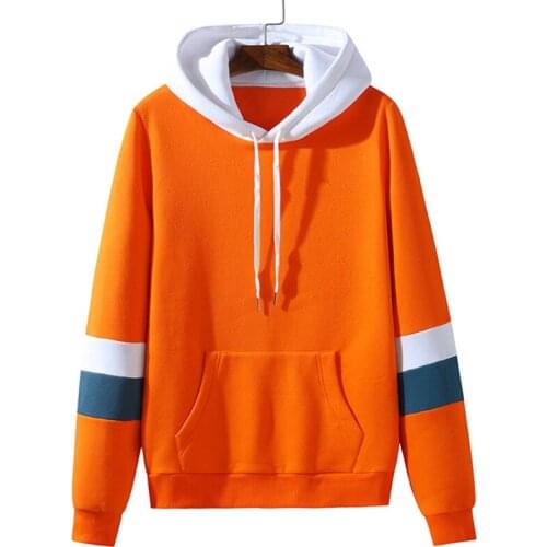 PARKLEES Autumn Colorblock Cotton Hoodie Men Oversize Stylish Casual Japanese Streetwear Harajuku Loose Pull Unisex Sweatshirts