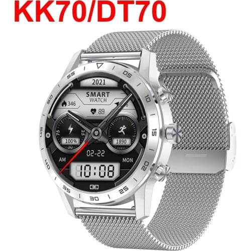 DT70 Smart Watch 1.39inch 454*454 HD IP68 Waterproof ECG Heart Rate DIY Watch Face Bluetooth Call Music Sport Smartwatch KK70