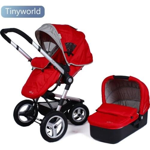 Tinyworld high-landscape baby stroller can sit and lie in a light folding baby stroller
