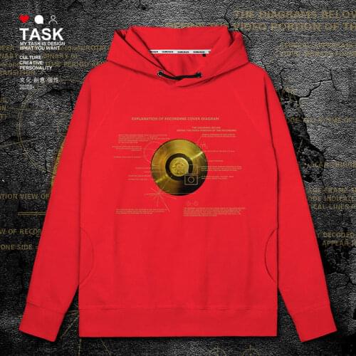 Voice of the Earth Voyager Golden Disc mens hoodies pullovers fashion top new streetwear for men Sportswear autumn clothes