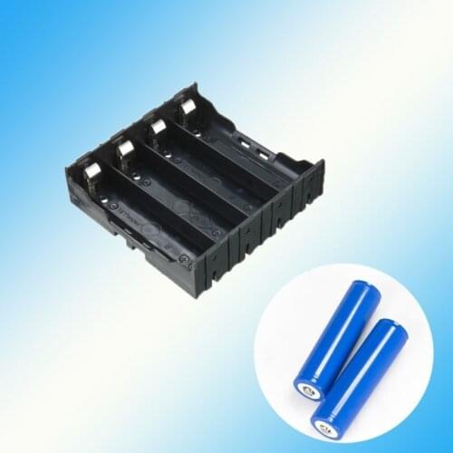 High Quality DIY Lithium Battery Box for 4pcs 18650 with Pin Drop-resistant DIY 18650 Battery Holder