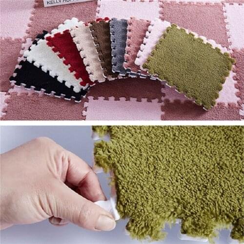 The Suede Splice door mats carpet EVA foam floor mat 30x30cm Puzzle mat baby pad crawling carpets for living room and bedroom