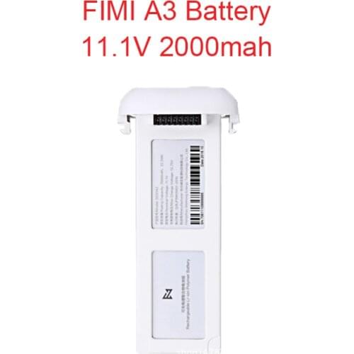 FIMI A3 RC Quadcopter Spare Parts 11.1V 2000 MAh Rechargeable Lipo Battery For Fimi A3 Drone Remote Control Drone Toy Acce Parts