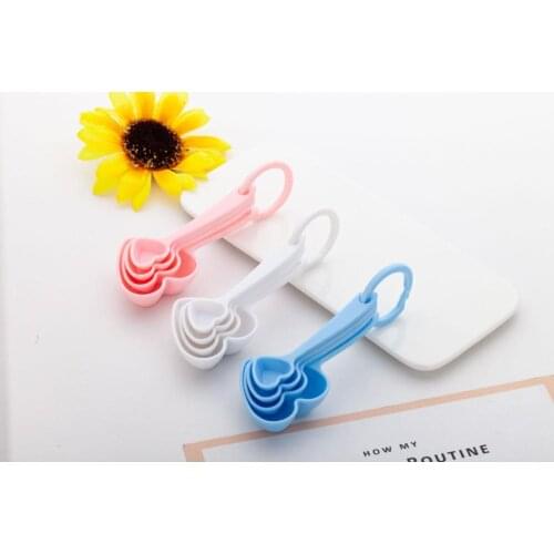 100 set/400pcs Love Beyond Measure Heart shaped Measuring Spoons+wedding favors gifts