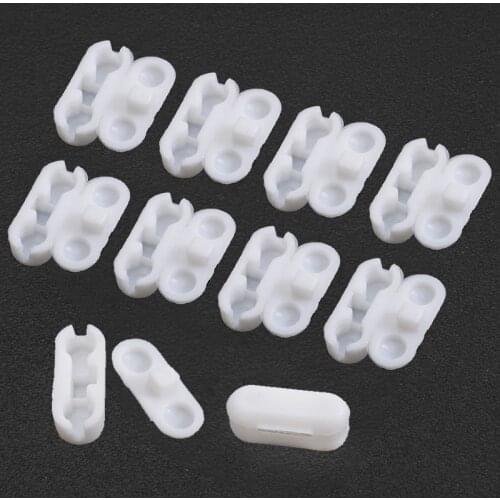 White Plastic Roller Blind Chain Pull Cord 6mm Curtain Chain Connector Bead Mini Vertical Blind Joiner Beads Replace Accessories