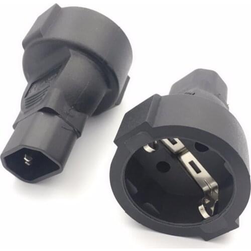 Europe to USA America Adapter,EU Male to USA 3Pole Female AC Converter Nema 5-15R Female to Europe CEE7/7 3Pole Male AC Adapter