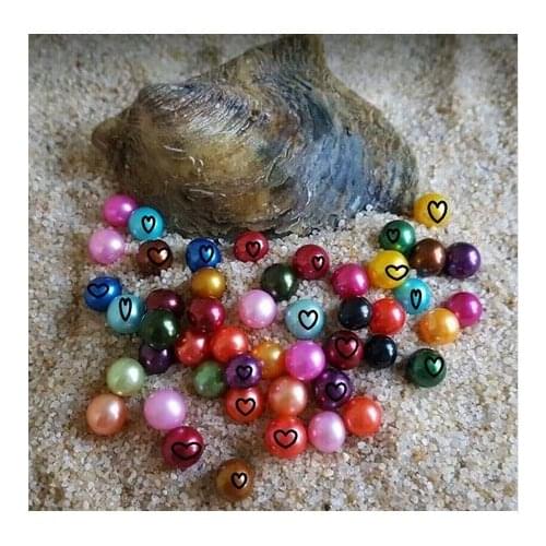Akoya Saltwater Pearl Oysters Bulk 20pcs Amazing Bright Colored Round Pearls in Akoya Oysters 7-8MM Vacuum Packed ABH804