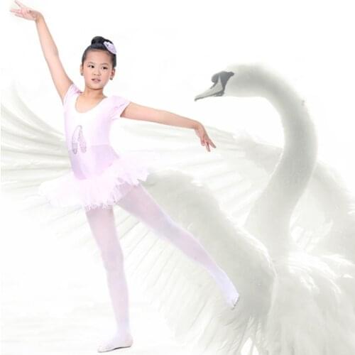 Short Sleeve Girls Ballet Dress Children Ballerina Tutu Kids Ballet Costumes Dance Leotard Dancewear c2